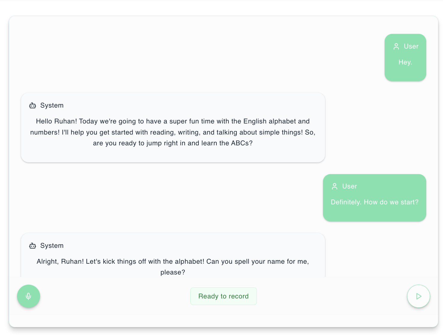 Realtime Conversation